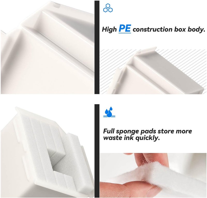 SUBLIMAKER Waste Ink Pad Replacement with Reset Software for Ecotank ET-4800 ET-2800 ET-2803 ET-2720 ET-2400 ET-4700 ET4800 ET2800 ET2803 ET2720 2800 4800 2803 Printers, Waste Ink Pad Maintenance Box (3 Packs) - Image 4
